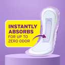 Poise Incontinence & Postpartum Pads for Bladder Leaks, 7 Drop Ultra Absorbency, Long Length, 78 Count 