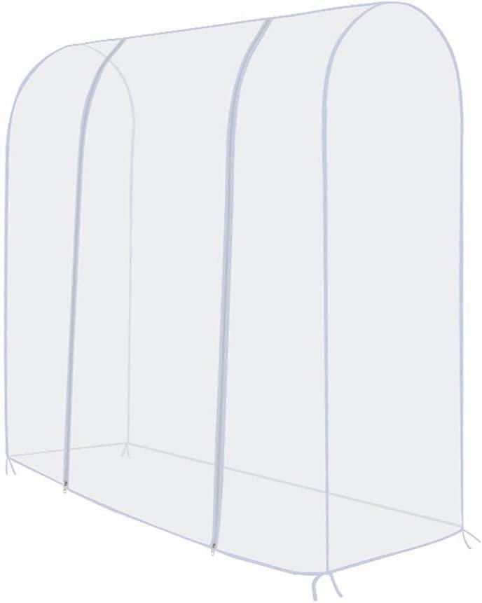 Clothing Rack Cover, Clothes Garment Rack Cover 6 Ft - with 2 Durable Zippers, Waterproof Cover for Clothing Hanging Rack 71" X 20" X 52" (180 X 50 X 133 cm) - Only Cover