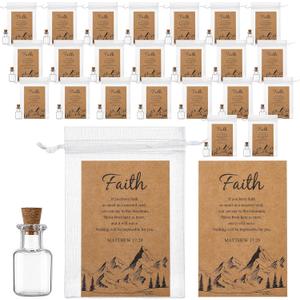 50 Pack Thanksgiving Faith Gifts for Women Christian Church Supply Baptism Religious Gift For Christmas Thanksgiving Church Wedding Mustard Seed