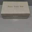 RIBONGZ Block Heels Prom Heeled Sandals for Women Chunky Square Open Toe Strappy High Heels Ankle Strap Wedding Bridal Shoes High Heel Sandals for Party Dress, Size: 7.5