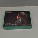 Nulea M501 Wireless Trackball Mouse, Rechargeable Ergonomic, Easy Thumb Control, Precise & Smooth Tracking, 3 Device Connection (Bluetooth or USB Receiver), Compatible for PC, Laptop, Mac, Windows.