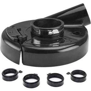 Dust Shroud Angle Grinder 7 Inch Dustless Vacuum Universal Surface Cover with 4pcs Locating Ring,for Concrete Stone Granite