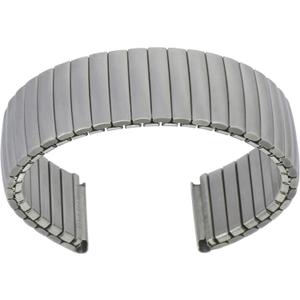 Stainless Steel Stretch Watch Band for 20mm Lugs - Radial Expansion, No Buckle, Sleek Metal Finish (1673)
