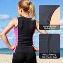 Wetsuit Vest for Men Women, 3mm Front Zipper Neoprene Wet Suit Top Sleeveless Jacket for Scuba Diving Kayaking Surfing Swimming, Large 