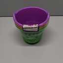 Zcaukya 3 Pack Halloween Buckets, Halloween Plastic Candy Pails, Portable Plastic Candy Trick or Treat Basket for Halloween Party Supplies, Orange Purple Green