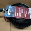 Anolon Smart Stack Hard Anodized Nonstick Frying Pan Set/ Skillet Set - 10 Inch and 12 Inch, Black