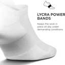 Feetures High Performance Max Cushion Ankle Sock - Tab Socks for Women & Men with Heel Tab (White)