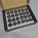 MIKKUPPA M14x1.5 Lug Nuts - Replacement for Chevy Silverado 1500 Traverse Colorado Tahoe, GMC Sierra Savana Aftermarket Wheel, Chrome 24pcs Wide 23mm Closed End Bulge Acorn One-Piece Tire Lug Nut