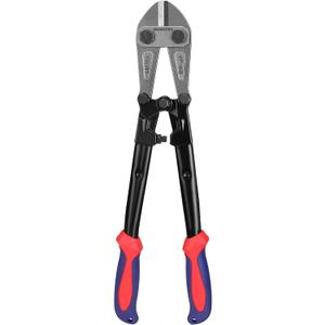WORKPRO W017004A Bolt Cutter, Bi-Material Handle with Soft Rubber Grip, 14", Red&Blue