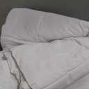 HYLEORY All Season Full Size Bed Comforter - Cooling Goose Down Alternative Quilted Duvet Insert with Corner Tabs - Winter Warm - Machine Washable - White
