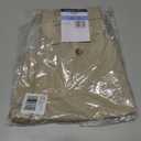 French Toast Boys' Adjustable Waist Flat Front Chino Bermuda Shorts with Stretch (Standard & Husky), Khaki, 7