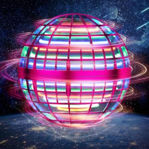 PRO STASH 2025 Upgraded Flying Orb Ball Toy with LED Lights, Cosmic Boomerang Hover Orb Ball for Kids & Adults, for Indoor/Outdoor Fun Cool Holiday Magic Toy, for Boys & Girls (Purple)