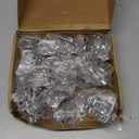 20 Pack Soft Close Cabinet Door Hinges for 1/2" Partial Overlay Cupboard, 100 Degree Opening Angel, Stainless Concealed Kitchen Cabinet Hinges with Mounting Screws and Manual