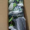 3.4ft Artificial Camellia Tree | White Flowers & Green Leaves | Indoor Outdoor Decor, No Maintenance (2 Pack - White)