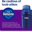 PUR Water Pitcher & Dispenser Replacement Filter 4-Pack, Genuine PUR Water Filter, 2-in-1 Powerful and Faster Filtration, 8-Month Value, Blue (PPF900Z4)