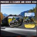 Towing Mirrors, Mirror Extensions For Towing, Mirror 360 Degree Rotation, Adjustable Dual View Tow Mirrors for Vehicle Car Truck Trailer Auto Caravan, 2PCS