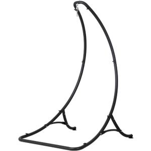 ANOW Heavy Duty Steel Hammock Chair Swing Stand Only for Outside, Black