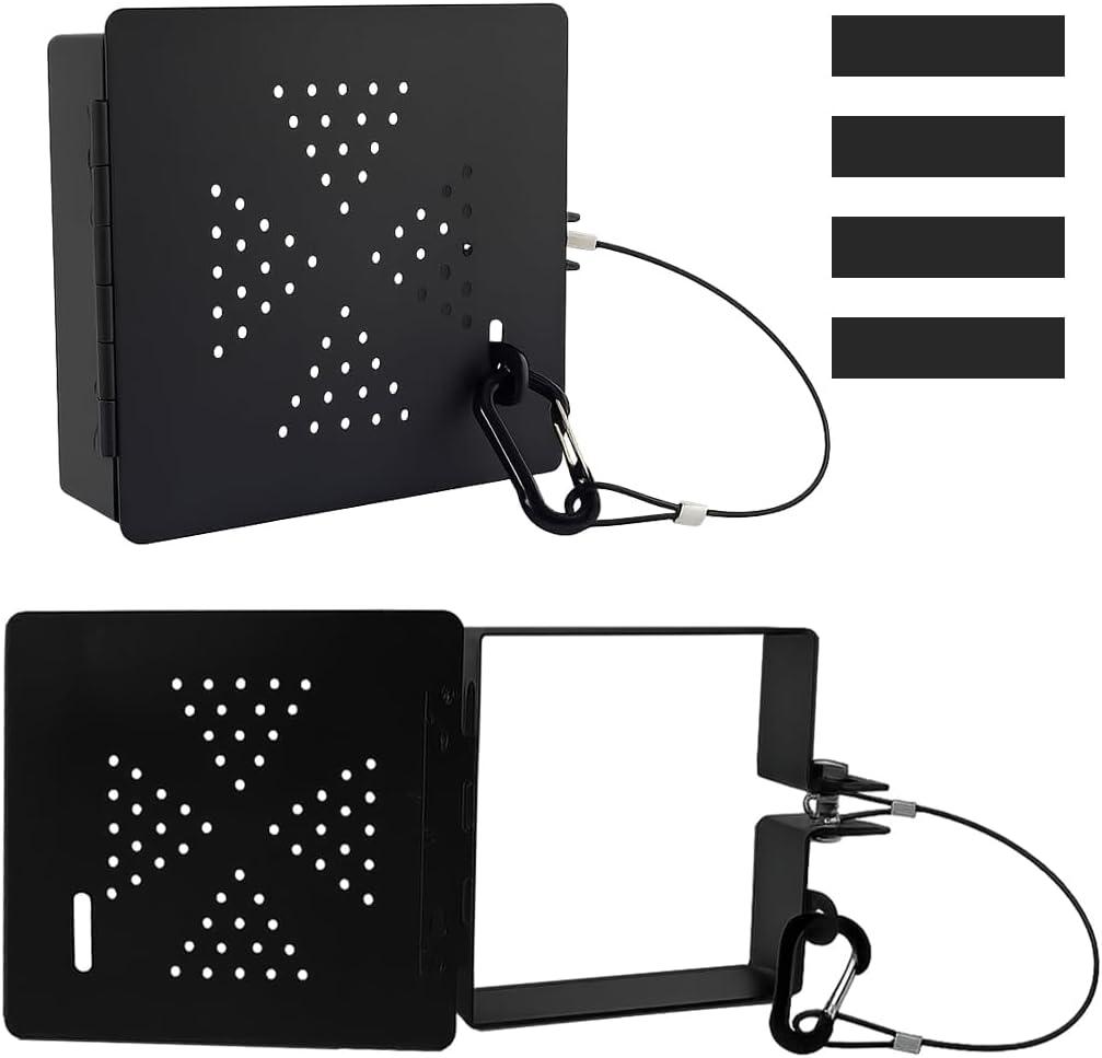 RV Bumper End Caps, 2PCS 4 Inch Square Camper Bumpers Protective Cover with Vent Holes, Secure Sewer Hose Storage Caps for Travel Trailers, Universal for Motorhomes