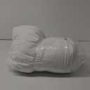 Newwiee 2 Pcs Cervical Neck Roll Pillow Cover with Zipper Round Pillowcovers Neck Roll Pillowcase Cylinder Soft Bolster Pillowcases for Cylindrical Cushion, Pillow Case Only(16 x 6 Inch, White) (10.8" x 9.7" (Pack of 2))