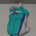 Fullbody Dog Coat Warm Fleece Dog Jacket,4-Legged Reflective Dogs Vest Turtleneck Cold Weather Coat, Waterproof Windproof Puppy Puffer Onesie (Large, green)