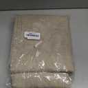 Hiasan 2 Pack Faux Linen Rectangle Tablecloth - Wrinkle and Stain Resistant Washable Table Cloth for Kitchen Dining Room Holiday Table Cover for Party Dinner, Beige, 54 x 80 Inch