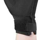 OTC Resting Splint Glove, 5 Finger Semi-Rigid Splints, Open Tips, Black, Left Hand, Large