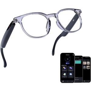 Giinova Ai Smart Glasses Bluetooth 5.4 with Translation for Men Women 160+Languages ColorChange Lens Chat GPT Assistant Free App Translator Glasses Meeting,Driver,Travel