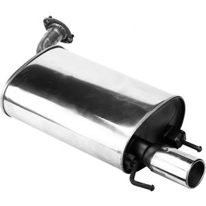 Stainless Steel Rear Exhaust Muffler Compatible with 2002-2005 Toyota Camry 2.4L 2.5L-Include Gasket TC01