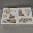 Christmas Nativity Set Indoor: 8-Piece 7.56 Inches Religious Resin Figurines Nativity Scene for Farmhouse Tabletop Decor Holiday Tradition