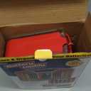 Ontel Battery Daddy Storage & Organizer Case with Tester, Stores & Protects Up to 180 Batteries, Double-Sided, Durable Design with Clear Locking Lid, Secure Latches & Portable Carrying Handle - Red