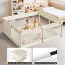 Mloong Large Baby Playpen for Toddler - 6959in Babies Play Pen Playard Active Center Beige