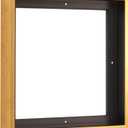 Pixy Canvas 12x12 inch Floater Frame for 1.5" Deep Canvas Paintings, Wood Panels & Stretched Canvas Boards (Rustic Gold, 12 x 12)