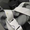 Portable Baby Chair, Folding Booster Seat with Tray for Dining Table Compact Camping Chair for Lawn Beach Travel Babies 6-36 Months (Grey)