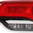 Dasbecan Right Passenger Side Inner Tail Light Assembly Compatible with 2014-2021 Jeep Grand Cherokee Laredo/Limited/Overland/Summit Replaces 68110046AB CH2803105 Taillight Halogen Type