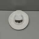Vase White Hanging Vase, Ceramic Cowboy Hat Wall Plant Holder, Unique Modern 3D Wall Art Decoration (7"x6.7")