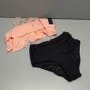 Tempt Me Women Two Piece Swimsuits High Waisted Bikini Teen Ruffle Tummy Control Bottoms Halter Bathing Suits Size S