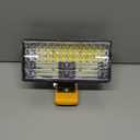 7 Inch LED Work Light with Adjustable Brightness Waterproof Aluminum Housing Portable Flood Light for Workshops Job Sites and Outdoor Projects (Yellow), 1 pcs