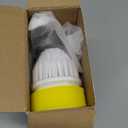 Electric Spin Scrubber, Cordless Shower Scrubber with Battery Level Display, 2 Speeds Electric Scrubber for Cleaning with 6 Replaceable Heads, Cleaning Brush for Bathroom/Sink/Window (White)