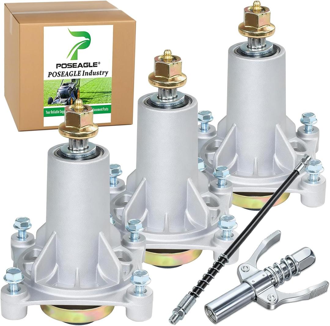 3 Pack 587819701 Spindle Assembly Replace 532187281 587820301 532187292 587253301 532192870 587125401 192872 for Husqvarna 48" 54" Z254 YTH2348 RZ5424 LGT2654 YTH24K48 YTH24V48 YTH24V54 Decks