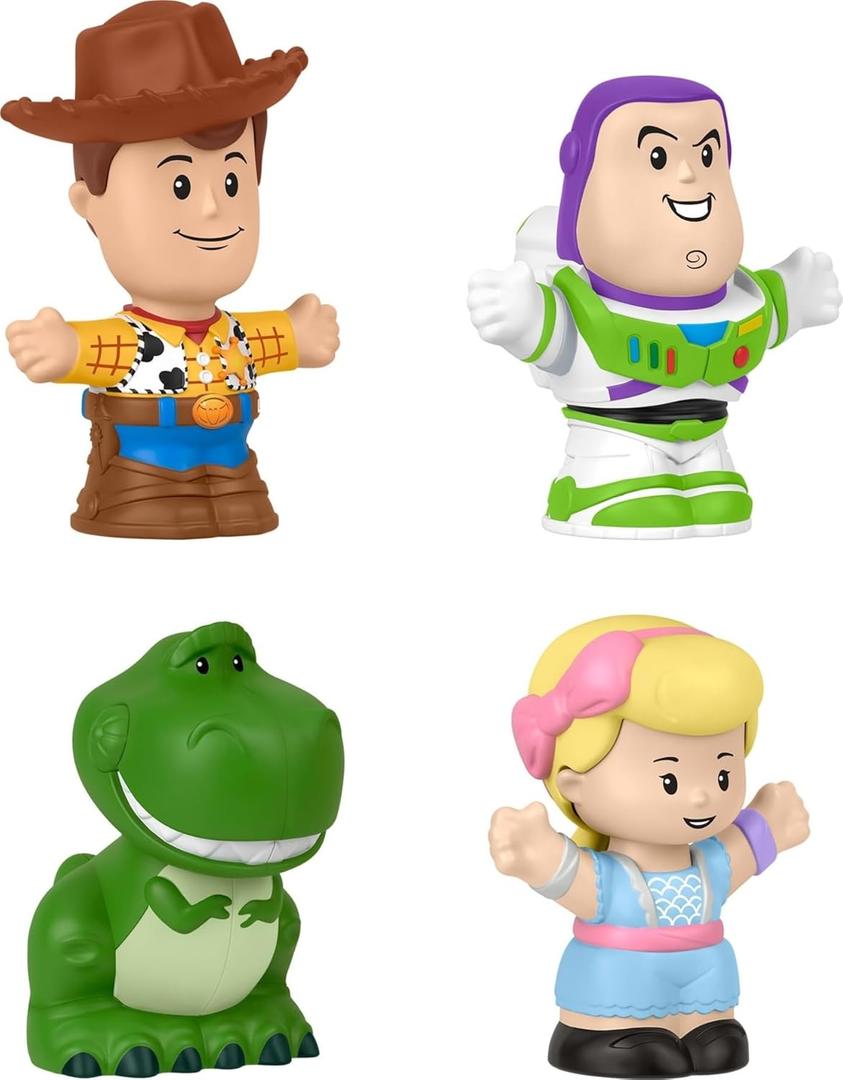 Fisher-Price Little People Toddler Toys Disney Pixar Toy Story Figure Pack with 4 Characters for Pretend Play Kids Ages 18+ Months