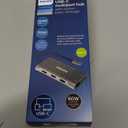 Philips USB C Hub with Power Pass-Through, 7-in-1 Multiport Adapter, 1 HDMI 4K@30Hz, 60W USB-C Power Delivery, 2 USB 3.0, 1 Ethernet, 1 SD 1 MicroSD Card Reader, DLK9120C/27