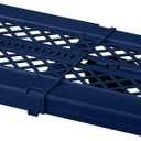 LockerMate Adjust-A-Shelf Locker Shelf, Extends to Fit Your Locker, Easy to Use, Perfect for School, Office, Gym, Blue