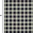 Garland Rug Country Living – Checkered Buffalo Plaid Design, Non-Slip Rubberback, Traditional 5x7 Area Rug for Living Room, Bedroom, Kitchen, Dining Room, Nursery,Black/Ivory