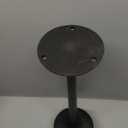 Creative Co-Op Luxe Aluminum and Marble Martini Table, Black