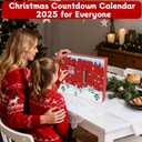 2025 Advent Calendar 24-Day Christmas Countdown Calendars, Including Water Bottle Handle, Silicone Boots, 10 mm Straw Cover Topper Cap, Suitable for Girls Adults as Christmas New Year Surprise Gift