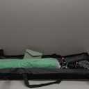 2 in 1 Green Backdrop Stand Kit, 6.5x6.5 ft Portable Dual Rod Stand kit with 6x7ft Green Backdrop-Premium Polyester for Video Streaming, Portrait Photoshoot, Wall Mounted, Parties