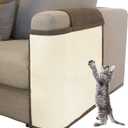 Cat Scratch Furniture Protector with Natural Sisal for Protecting Couch Sofa Chair Furniture,Couch Protector from Cat Claws 23.6L''*19.7W'' (Brown, Left Handed)