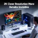 Hikers 27 Inch Curved Monitor 170Hz 144Hz, 2K 1440P Computer Gaming Monitor