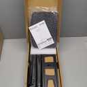 Rfiver Mobile TV Stand for 23-60 Inch LCD LED Flat/Curved Panel Screen TVs up to 88 lbs, Rolling TV Stand with Adjustable Shelf & Tilt, Portable Floor Stand on Wheels for Bedroom, Living Room, Office (Black)