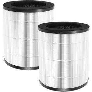 M02 replacement filter Compatible with MOOKA M02 Air Purifier, High-Efficiency Activated Carbon Filter Filtration System, 3-in-1 Pre-Filter, 2 Pack